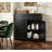 Farmhouse Kitchen Sideboard Buffet Cabinet With Adjustable Shelf And Barn Doors For Versatile Storage And Stylish Decor-1439195875