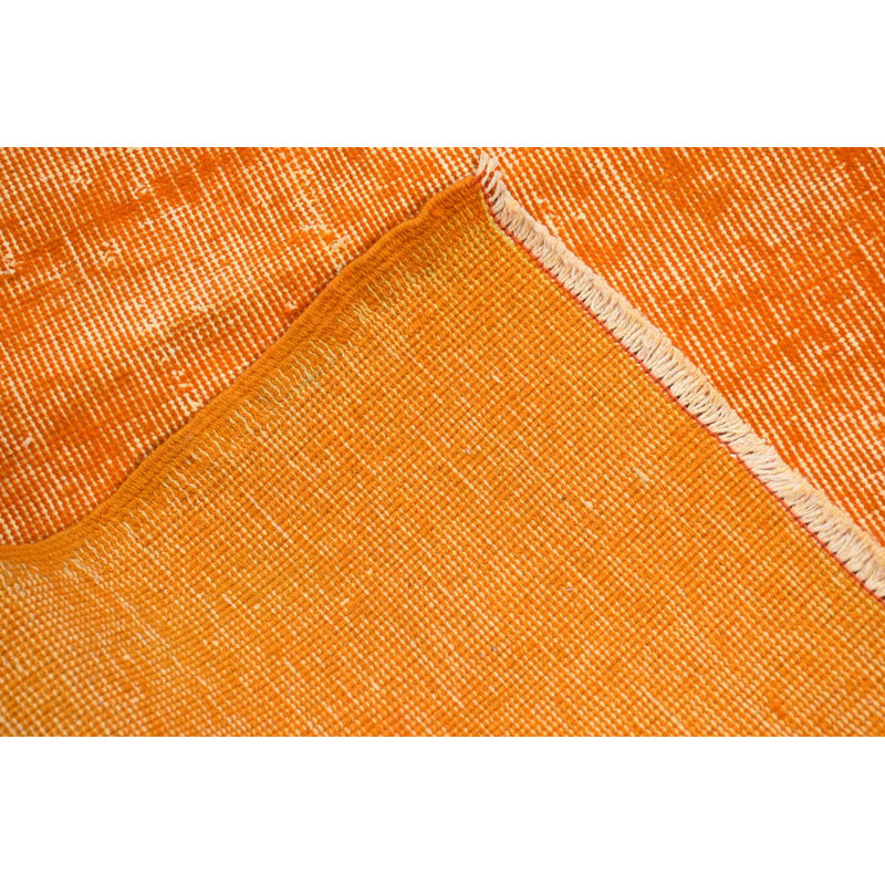 Tapis orange, tapis rétro, tapis décoratif 3,4 pi x 6,2 pi, tapis neutre, tapis turc, tapis de sol