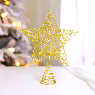 Exquise étoile en fer forgé pour Noël disponible en différentes tailles. Décoration d'arbre de Noël et décoration de scène.