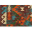 Tapis brun / orange / bleu en laine noué à la main 2 pi x 2 pi 11 po Cedorah Southwestern