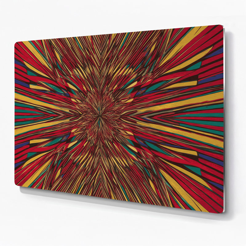 Art mural noir Op Op 41, H 132 po x l 168 po x P 0,05 po