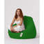 Fauteuil à billes de qualité supérieure, vert uni, 45,3 po x 51,2 po x 15,4 po | 100% polyester imperméable, rembourré avec 100% de mousse de styromousse originale | Système de fermeture à glissière caché, moderne et élégant pour le divertissement en plein air-2120358748