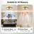 Modern LED Ceiling Fan with Light - Adjustable Brightness & Reversible Airflow, Integrated Lighting Design