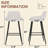 Upholstered Counter Stool With Metal Frame-1525915283-1525915286