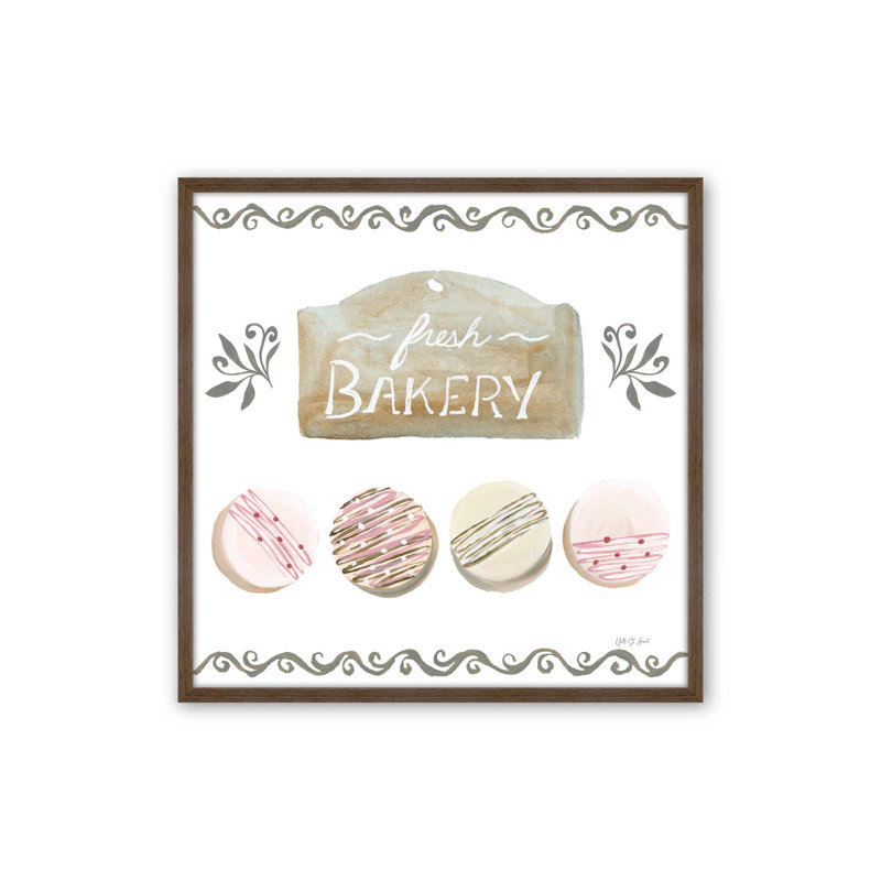 «Bake Shoppe I» par Yvette St. Amant, reproduction d'art, Brun, H 12 po x l 12 po