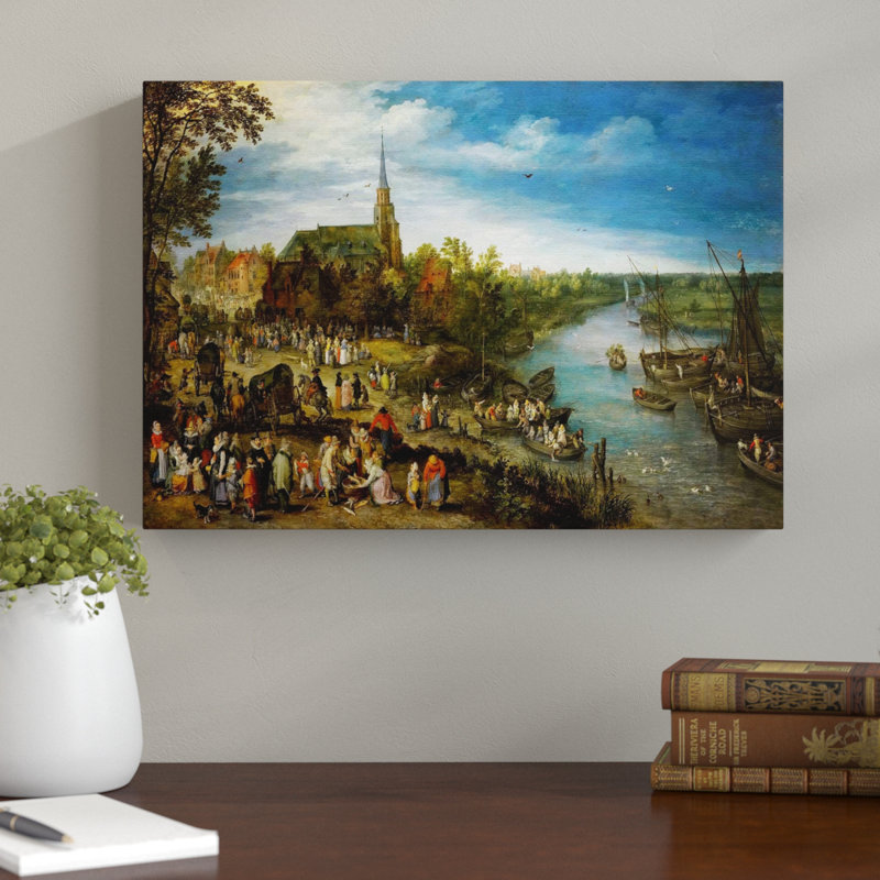 Parish Fair in Schell by - Wrapped Canvas, 40cm H x 60cm W