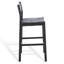 Tabouret de comptoir en cuir tissé Hentges-1735554443
