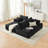 Cloud Style L-Shaped Chenille Sectional Sofa with No Assembly Compression Design