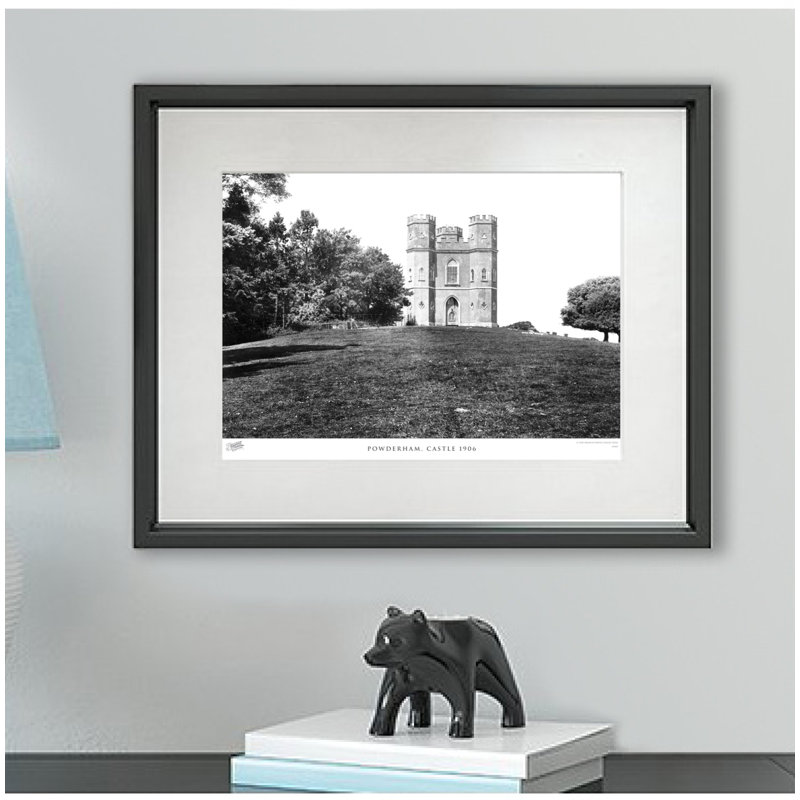 Powderham, Castle 1906 by Francis Frith - Single Picture Frame Print, 45cm H x 60cm W x 2.3cm D