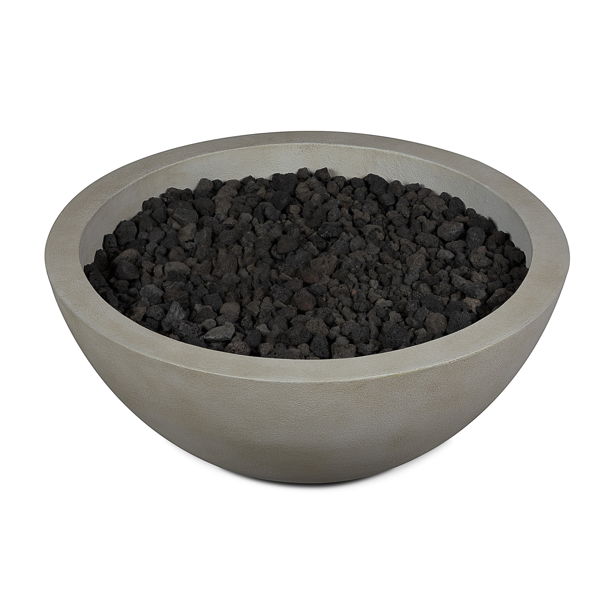 Eldora Round Concrete Fire Pit by Jensen Co, Shade, Propane, 14" H x 38" W x 38" D