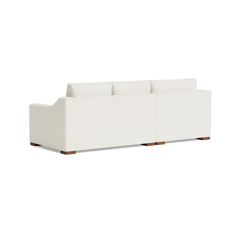 Lucca Chaise Sectional, Left Hand Facing, Performance Weave - Carrot
