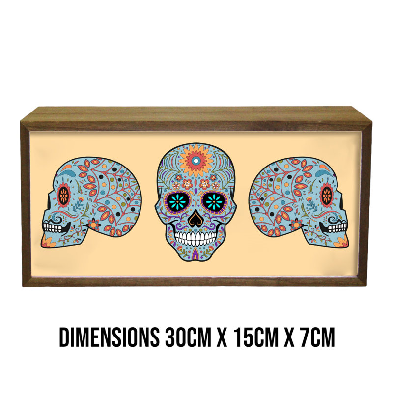 Houghton Skull Set 15" LED Sign