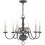 Lustre classique à 6 lumières de style bougie Benedetto-28328523-62820053