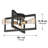 Sharwari LED Semi Flush Mount