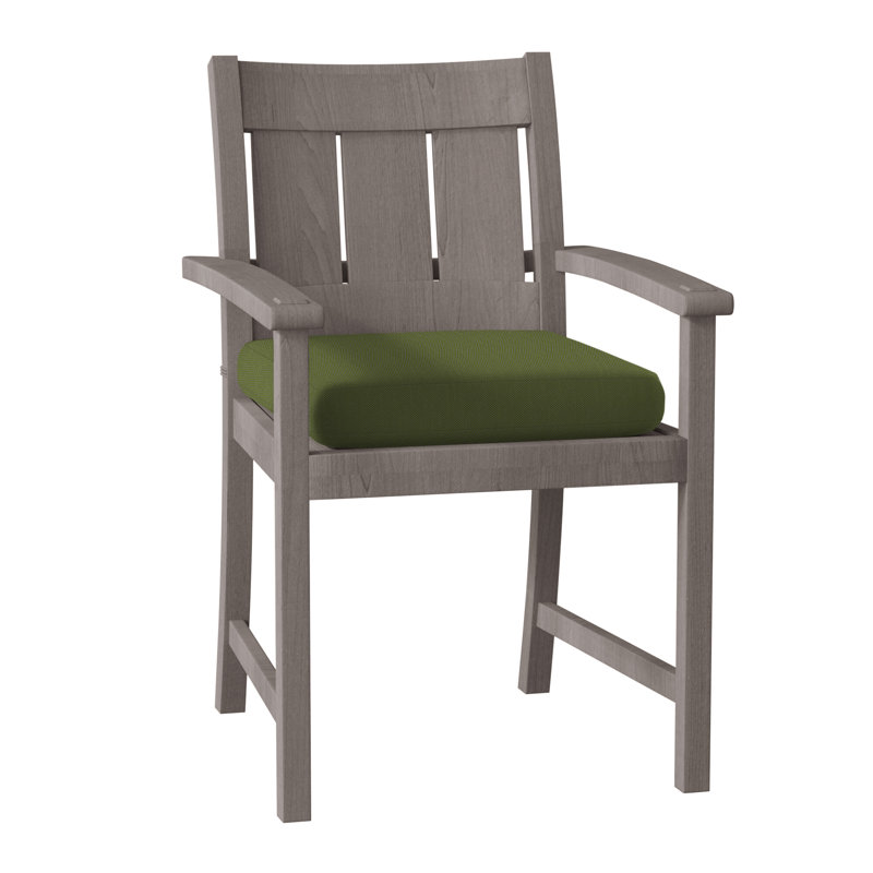 Chaise avec accoudoirs Croquet, Pas de soudure, Forêt de lin, Teck huître
