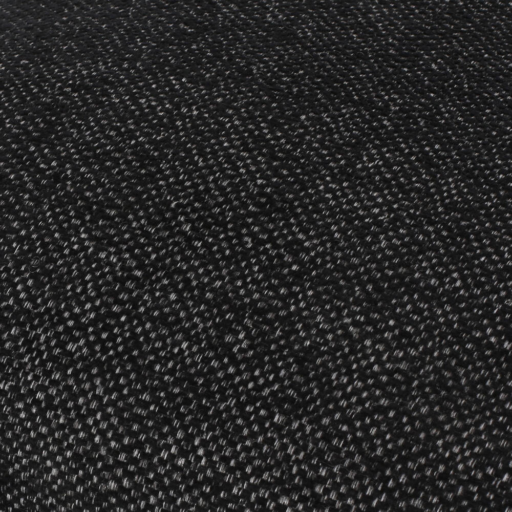 Asheboro Upholstered Wing Back Side Chair, Black Textured Tweed, Black