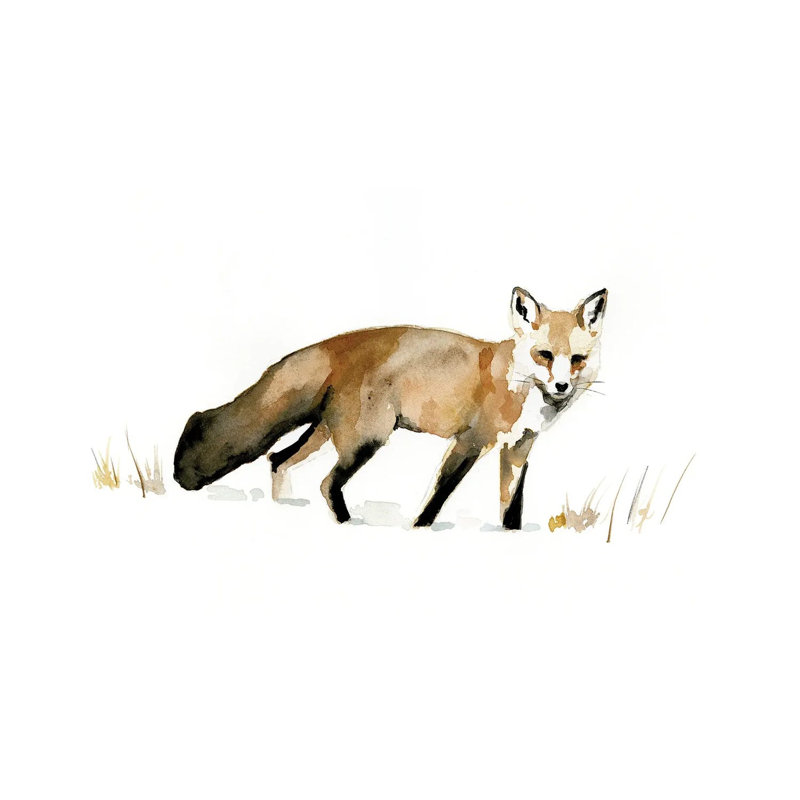 Winter Fox I by Victoria Barnes - Wrapped Canvas Painting, 66.04 cm H x 45.72 cm W