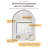 Arch LED Wall Mirror With Defogger, White Floating Backlit Bathroom Mirror, Etl & Fcc-96766252