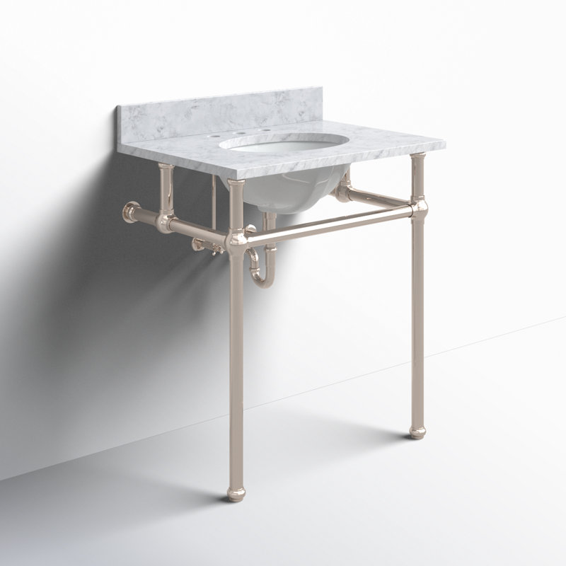 Ensemble de meuble-lavabo simple 30 po Copeland, Nickel poli, Non