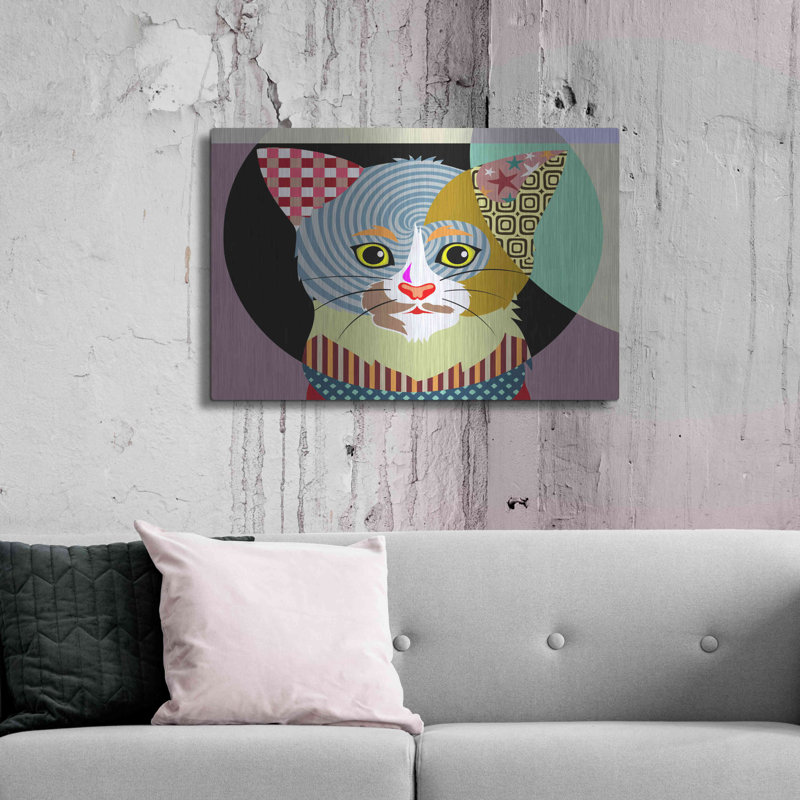 «Spectrum Cat» par Lanre Adefioyue, H 24 po x l 36 po