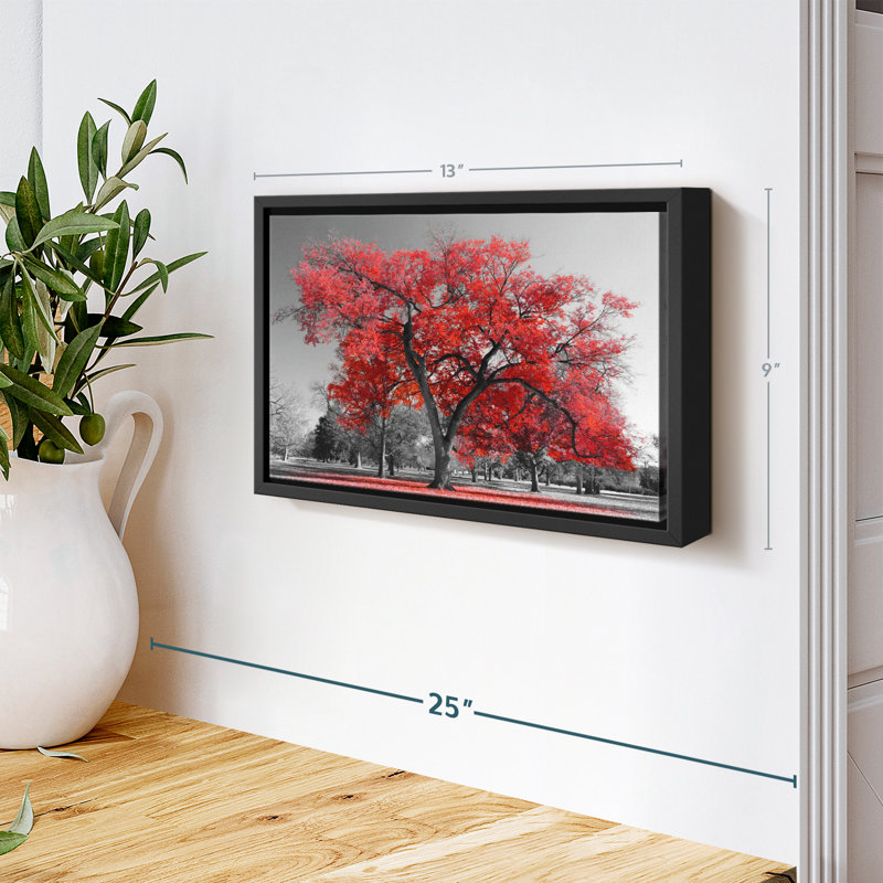 " Red Tree ", 13" H x 9" W