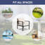 Chaises longues de patio avec coussins-102630045