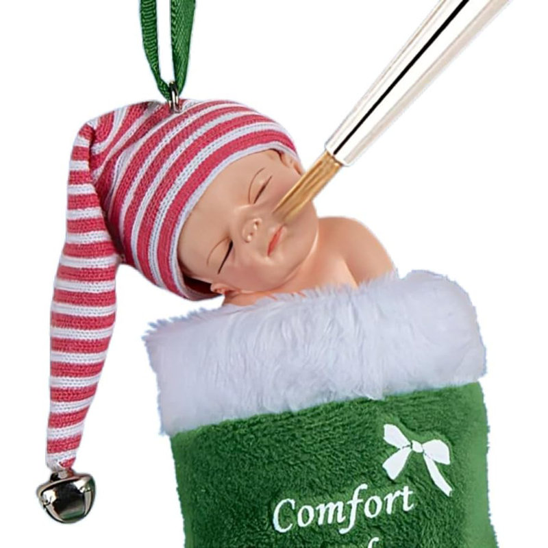 Ornement Jingle Bell rouge et vert