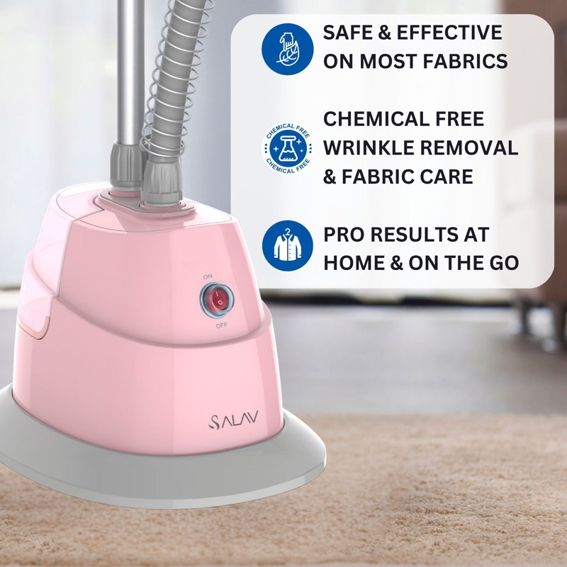 SALAV GS06-DJA Garment Steamer, 1500 Watts, Blush, Pink