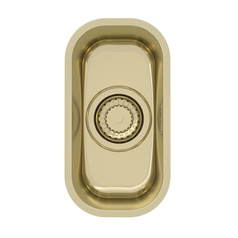 Belfry Kitchen Bergh 148mm W Single Bowl Inox Monarch Under Mount Kitchen Sink 0, Gold