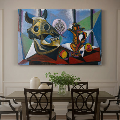 Still Life with Bull's Skull-Pablo Picasso-Gallery Wrapped Canvas-1939