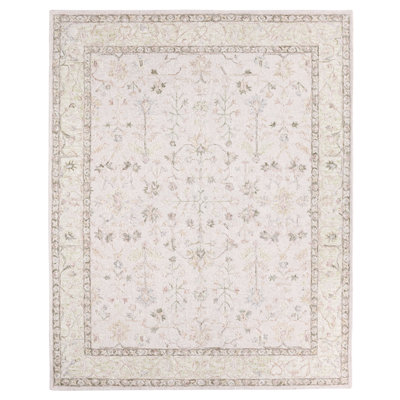 Jaipur Living Zenayah PRO12 Tufted Medallion Ivory Area Rug (7'9inX9'9in)