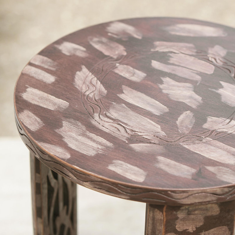 Table d’appoint en bois Ismaeel