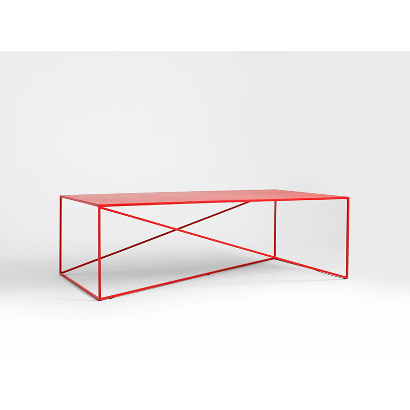 Quiana Frame Coffee Table, H45 x L140 x W80cm, Red