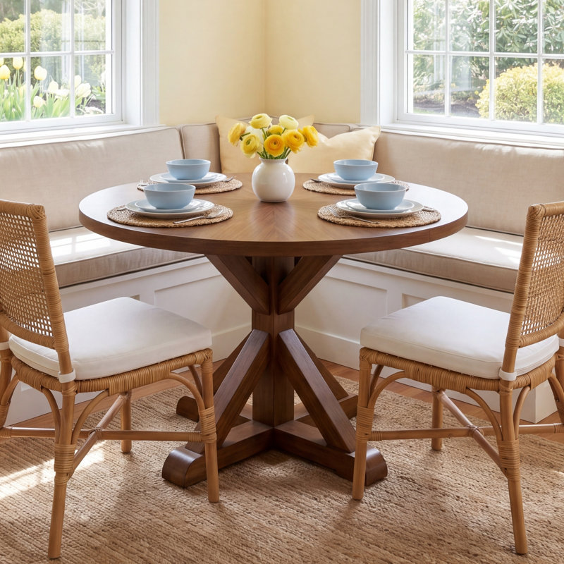 Harper Round Solid Wood Dining Table