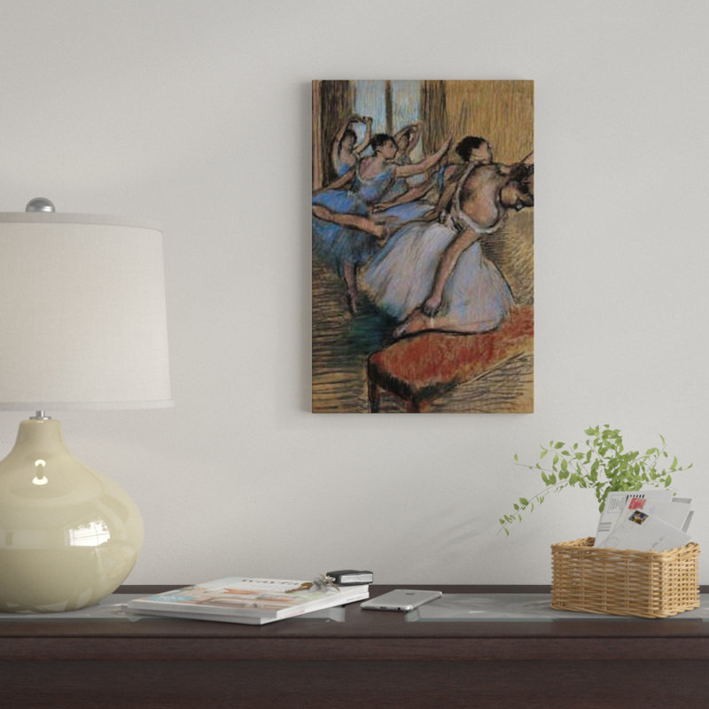 « the danseurs », impression sur toile, H 26 po x l 18 po x P 1,5 po, Pas de tapis, Toile tendue