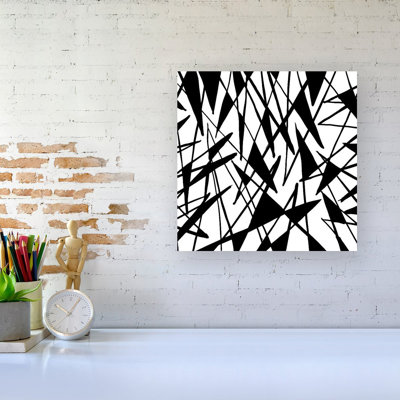 Brush Abstract Pattern - Wrapped Canvas Print