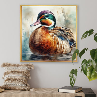 Magnificent_Male Duck IV - Duck Canvas Wall Art