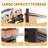 8 Drawers Rolling Storage Cart with Wooden Top,Plastic Storage Drawers,Rolling Cart with drawers,Drawer with Lockable Wheels