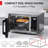 Toshiba 0.9 19.5 " W 900 Countertop with Air Fryer Cooking-89111999