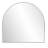 Annastaziah Stainless Steel Arch Mirror-957055639