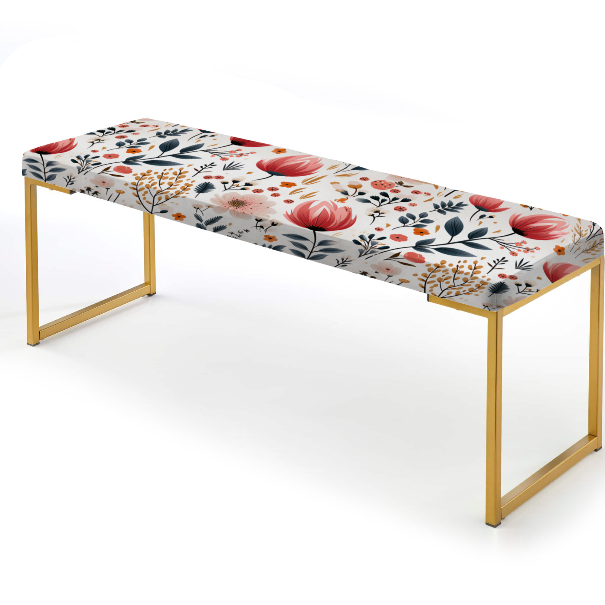 Design Art Rustic Pink Garden Charm Floral Pattern - Floral Upholstered ...