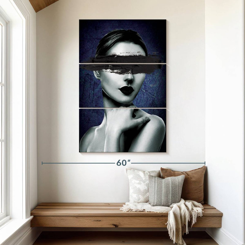 Coup de pinceau Leisha Sleek Girl, H 50 po x l 32 po
