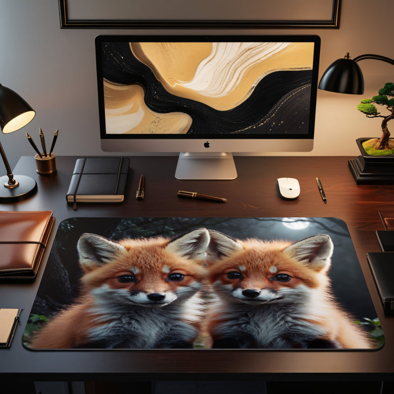 Polyester Desk Pad, 14.4x12.1