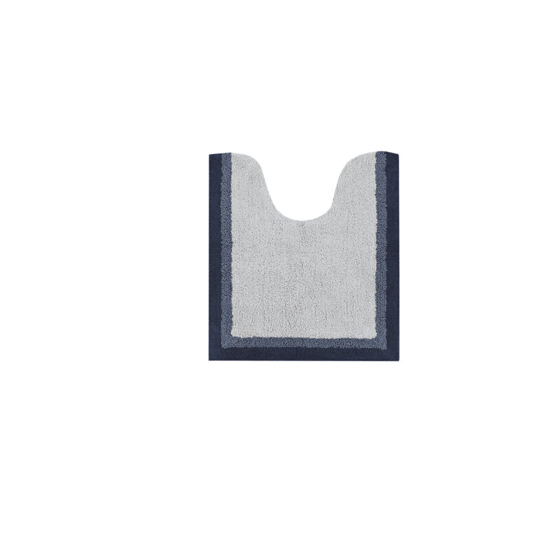 Tapis pour salle de bain en coton Amherst, Bleu marine, L 20 po x L 30 po