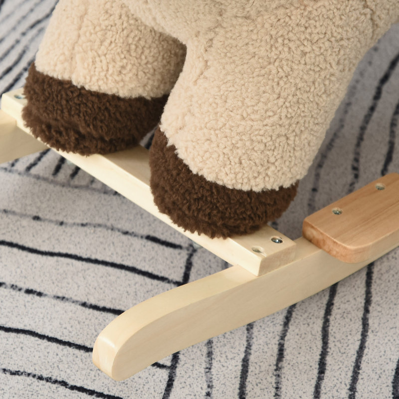 Pacific Baby Rocking Horse with Sound Seat Belt for 18-36 Months Brown