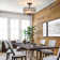 3-Light Crystal Ceiling Light Fixture Semi Flush Mount Chandelier with Drum Shade
