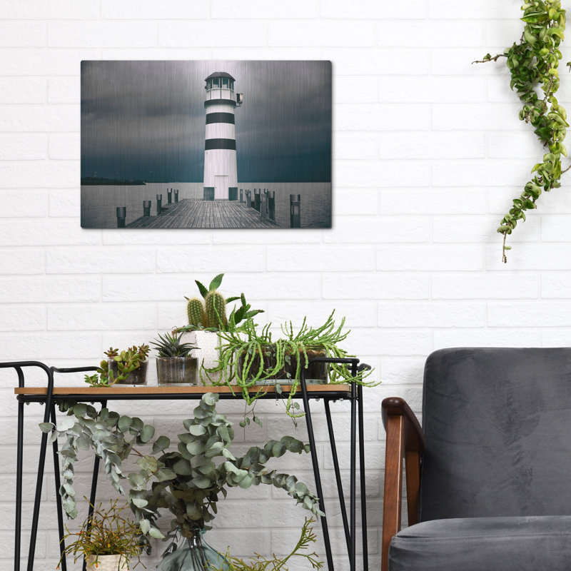 Art mural en métal Longshore Tides, H 12 po x l 16 po