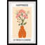 Happiness Is Fresh Flowers 1 Piece Single Picture Frame Wall Art-16445972