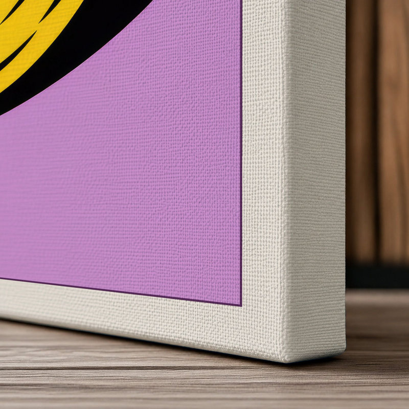 Graphic Bananas Modern - Wrapped Canvas, 24x16 - 61.0 x 40.6 cm, Cream Border