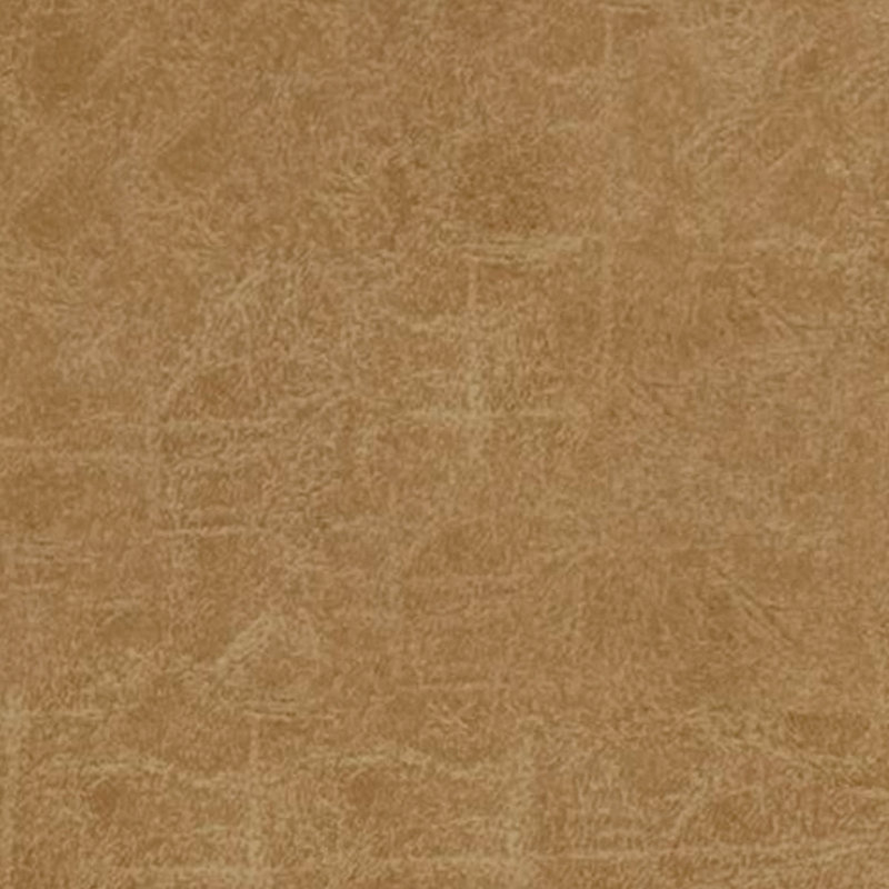 Brody 18"W Upholstered Vegan Faux Leather Square Pouf, Distressed Brown